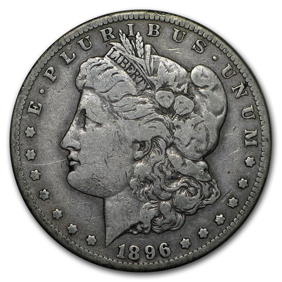 Lot 132: Morgan Silver Dollar G-VG 1896