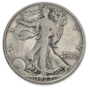 Lot 142: Walking Liberty Half Dollar 1927-S Fine