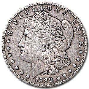 Lot 152: Morgan Silver Dollar Fine Condition 1888