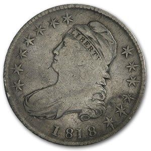 Lot 175: Bust Half Dollar Very Good 1818