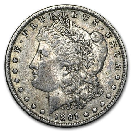 Lot 186: Morgan Silver Dollar Fine Condition 1891-O
