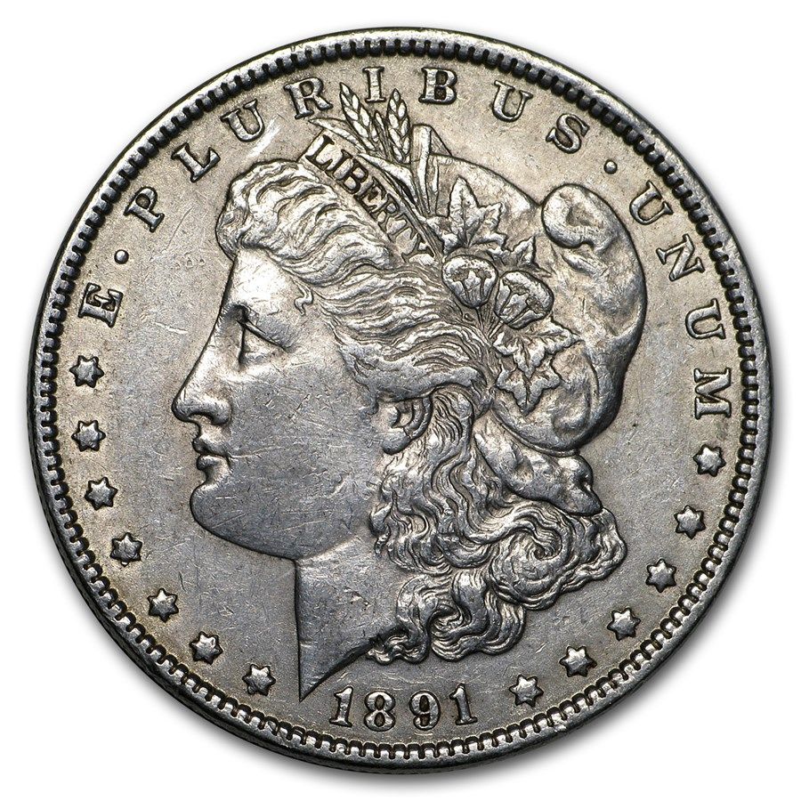 Lot 100: Morgan Silver Dollar Extra Fine Condition 1891-S