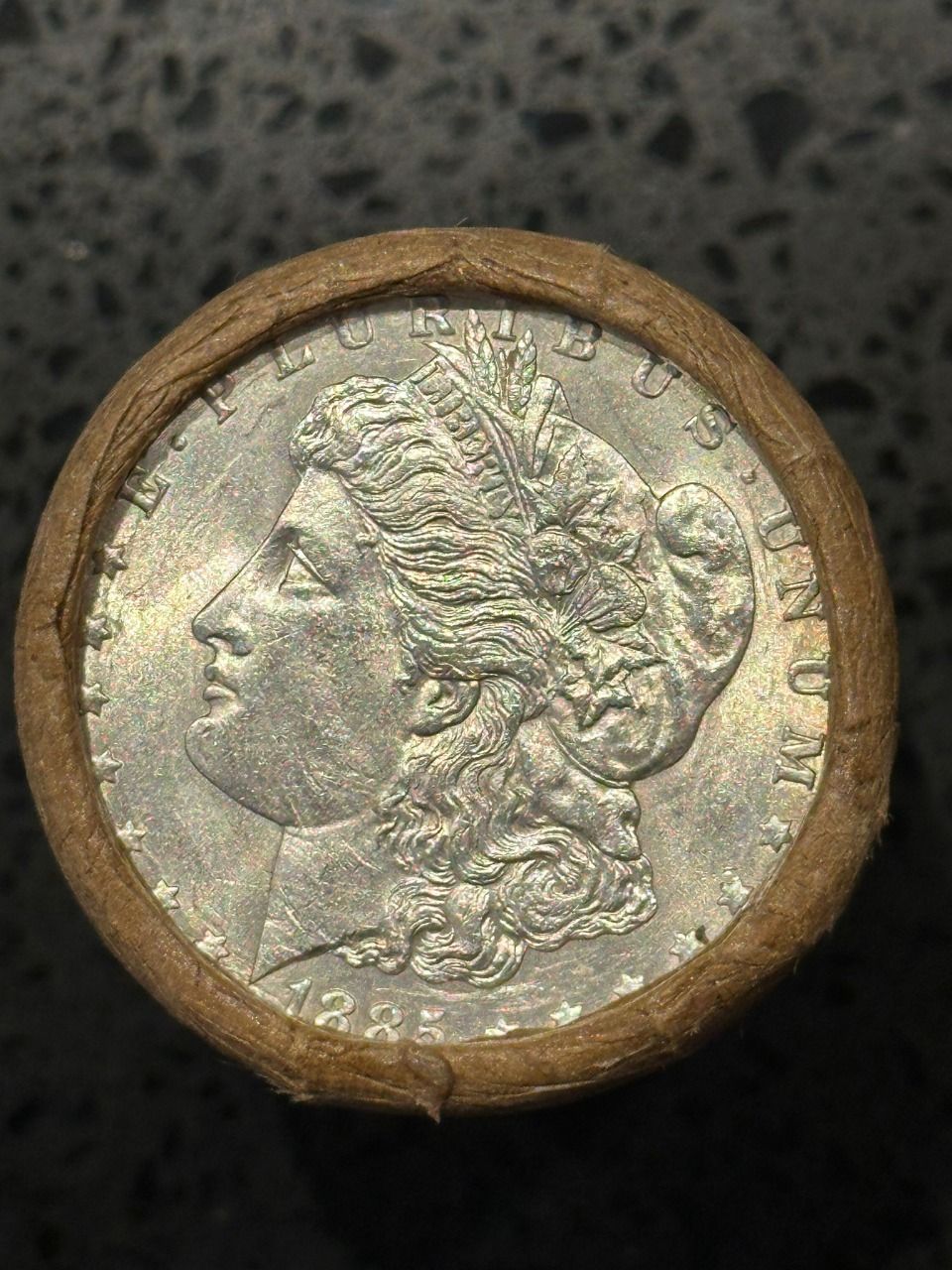 Lot 65: BU $20 Morgan Silver Dollar Roll 1885 & CC Ends