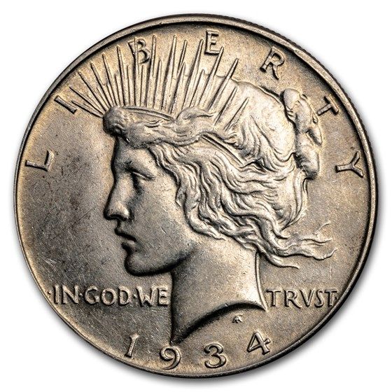 Lot 103: 1934 - MS-61+ Peace Dollar-Non Graded