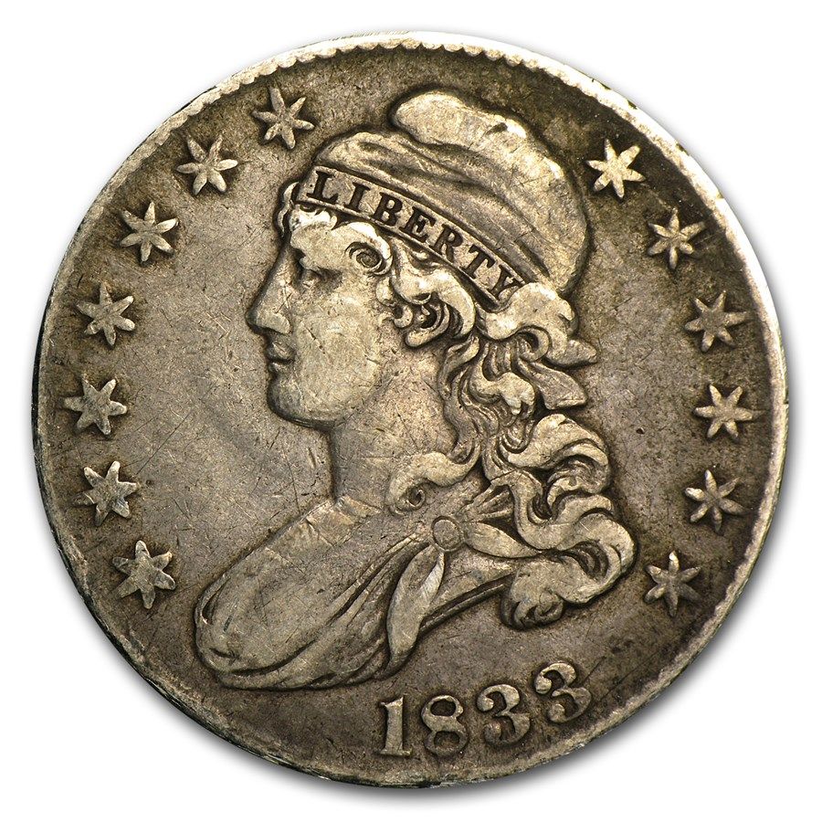 Lot 121: Bust Half Dollar Extra Fine 1833