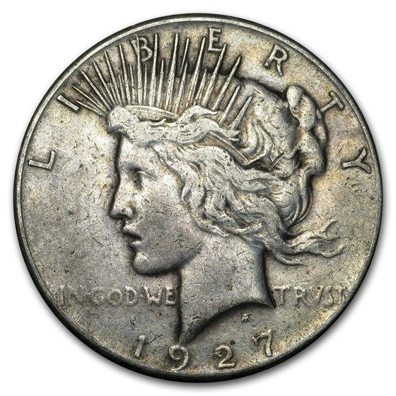 Lot 60: Peace Silver Dollar Very Fine Condition 1927