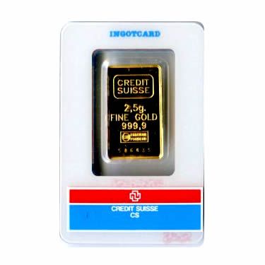 Lot 83: 2.5 Gram Gold Bar - Random Manufacturer