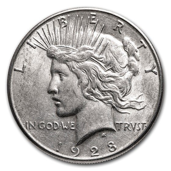 Lot 85: Peace Silver Dollar Fine Condition 1928-S