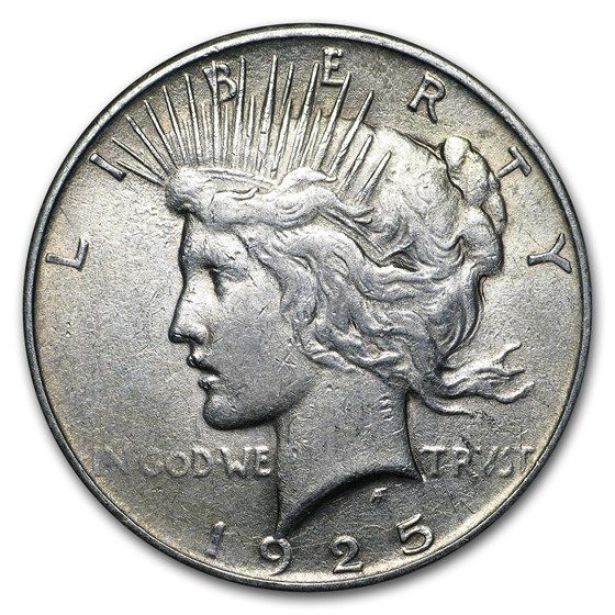 Lot 100: Peace Silver Dollar Extra Fine 1925
