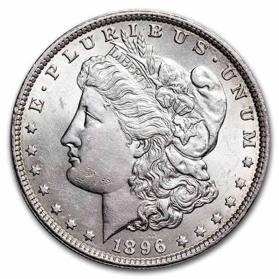 Lot 113: 1896- MS-62+ Morgan Dollar-Non Graded