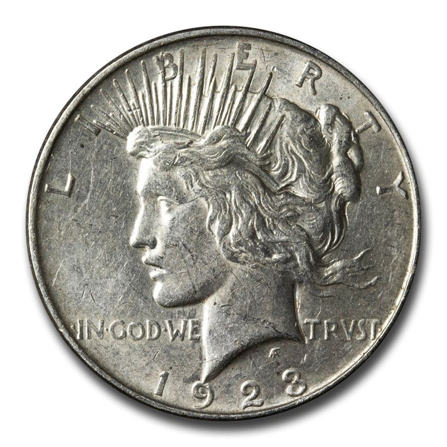 Lot 120: Peace Silver Dollar Extra Fine 1923-D