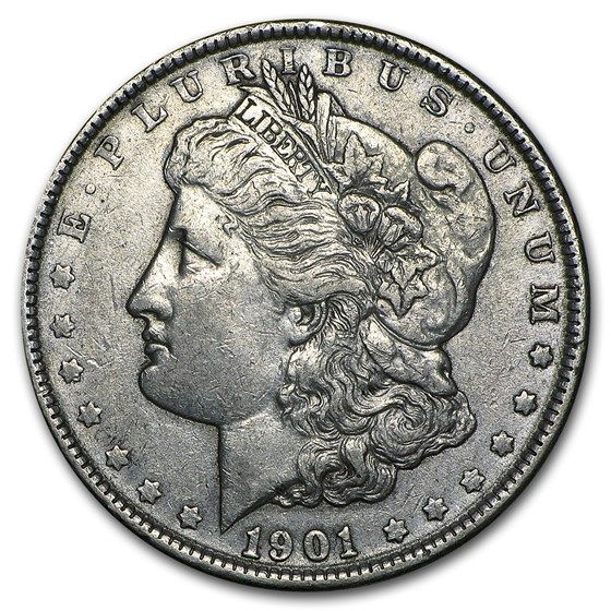 Lot 179: 1901- Morgan Dollar Cracked From Roll