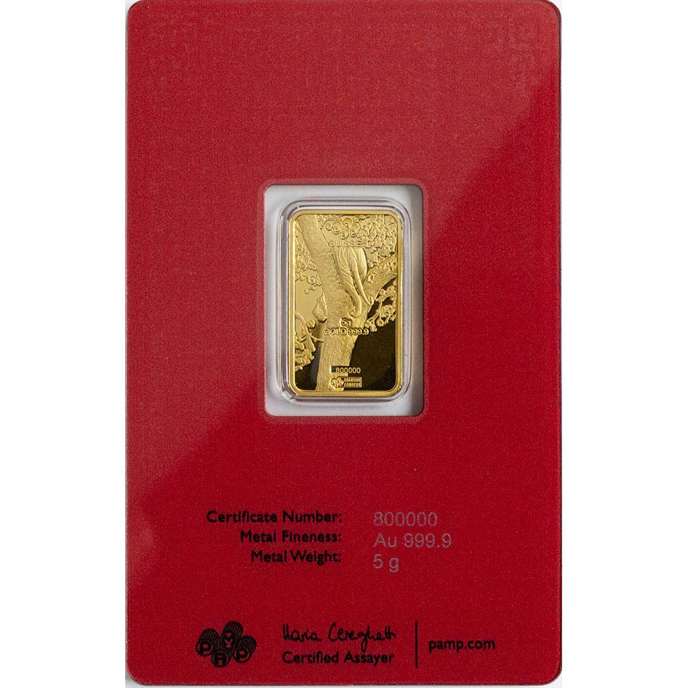Lot 183: Pamp Suisse 5 Gram Gold--Year of the Tiger