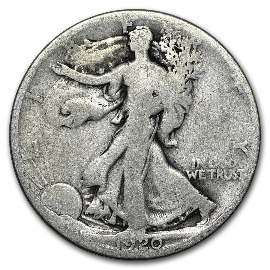 Lot 187: Walking Liberty Half Dollar 1920-S G-VG