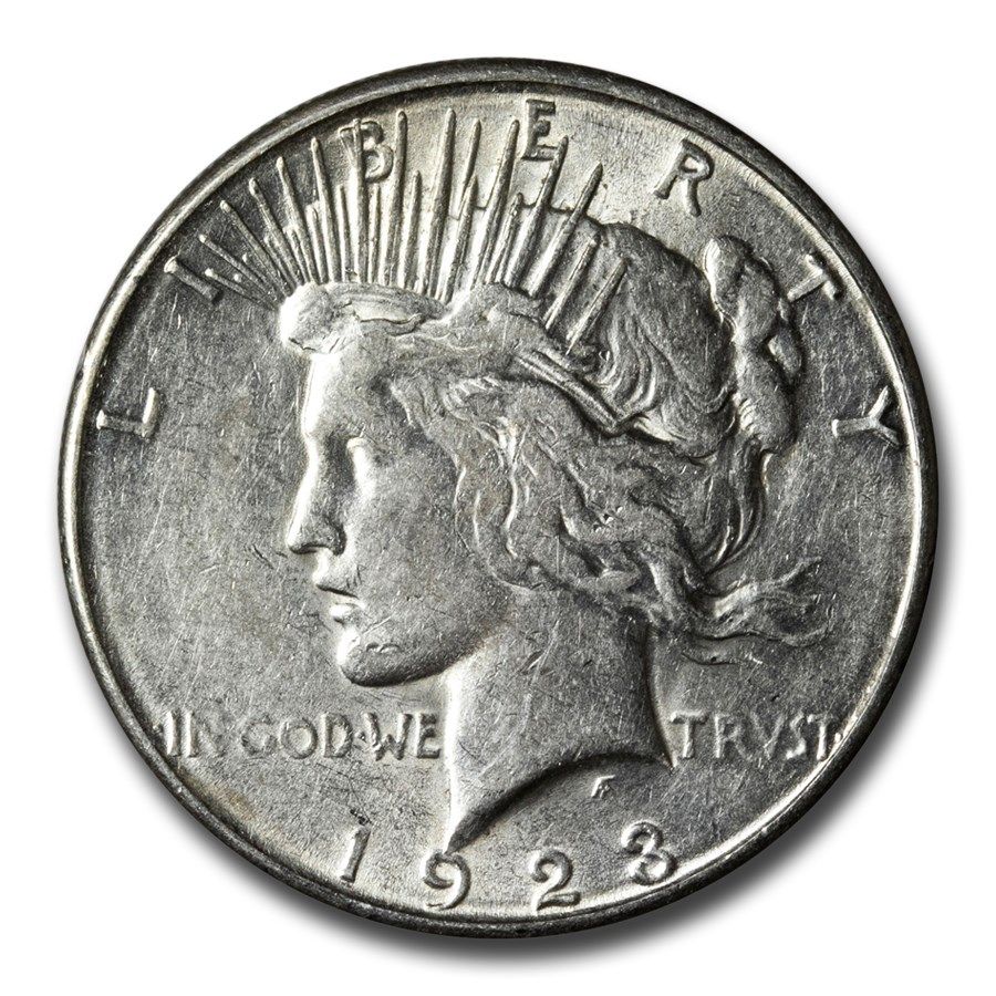 Lot 34: 1923 - S- MS-61+ Peace Dollar-Non Graded