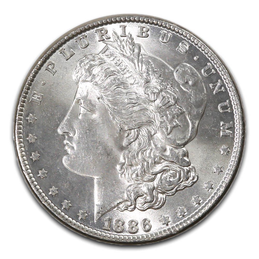 Lot 108: Morgan Silver Dollar Uncirculated 1886