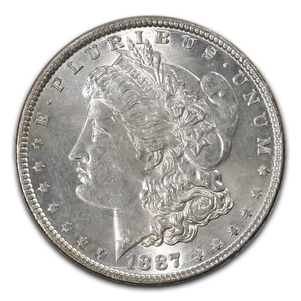 Lot 133: Morgan Silver Dollar Uncirculated 1887