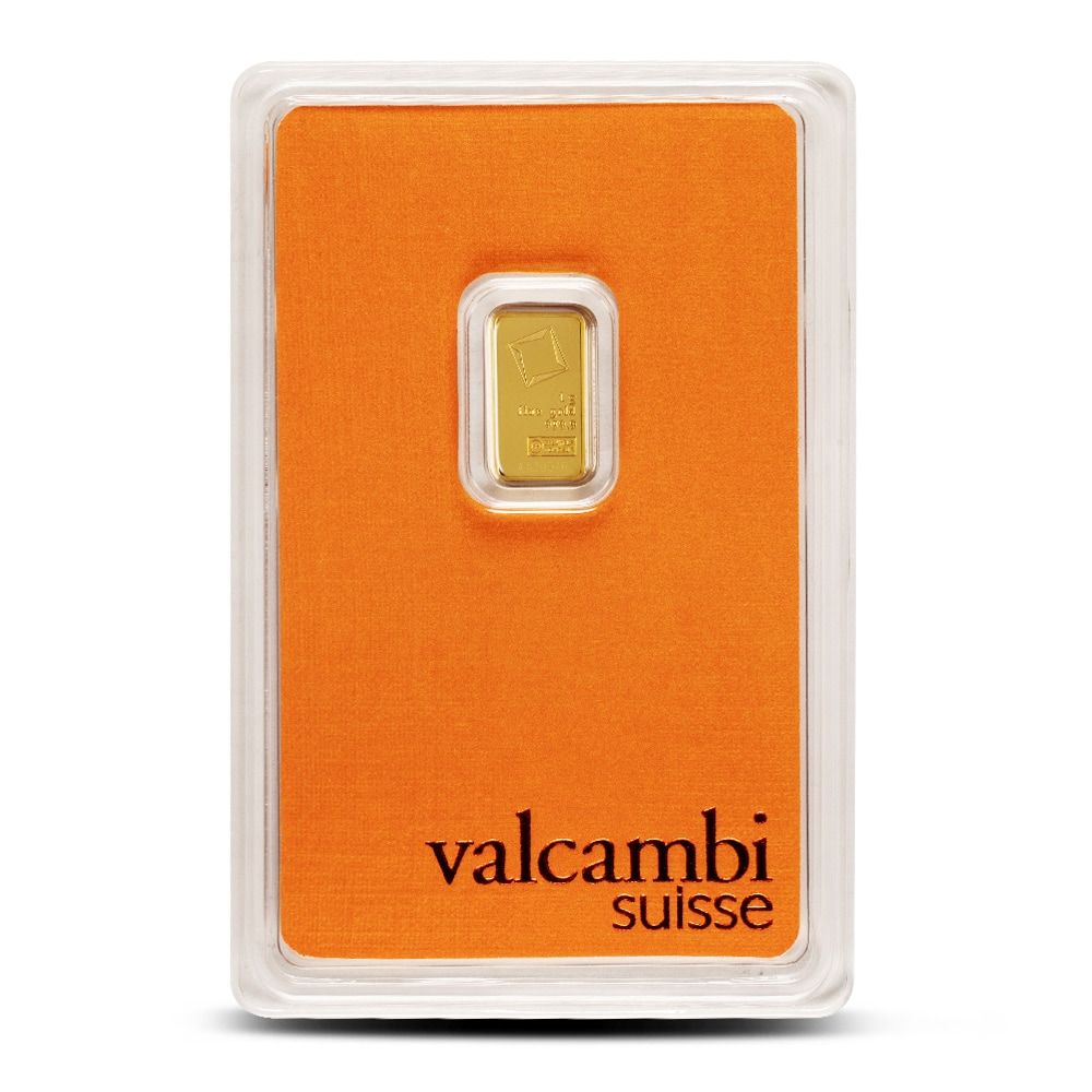 Lot 198: 1 Gram Valcambi Gold Bar (New w/ Assay)
