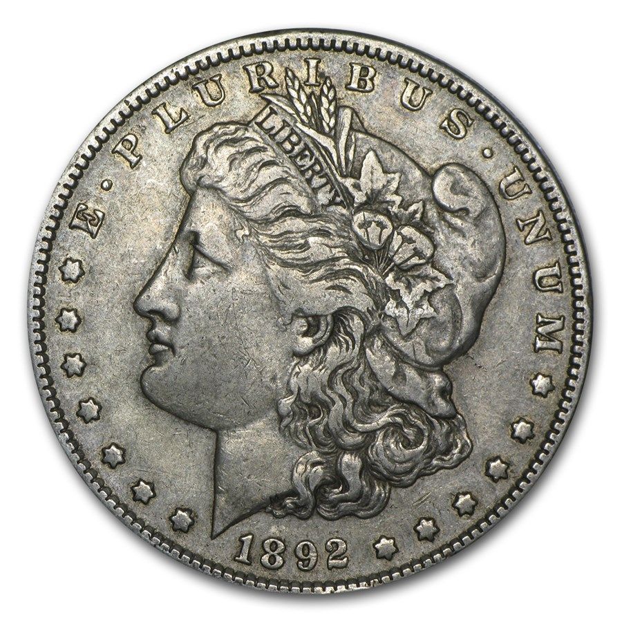 Lot 95: Morgan Silver Dollar Extra Fine Condition 1892-S