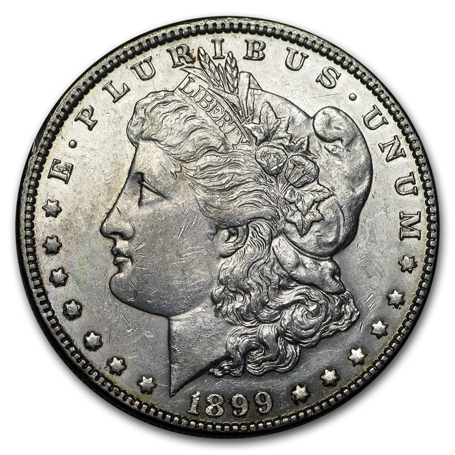 Lot 105: 1899- MS-60+ Morgan Dollar-Non Graded