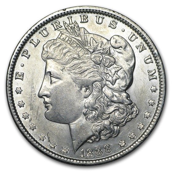 Lot 114: 1888- MS-60+ Morgan Dollar-Non Graded