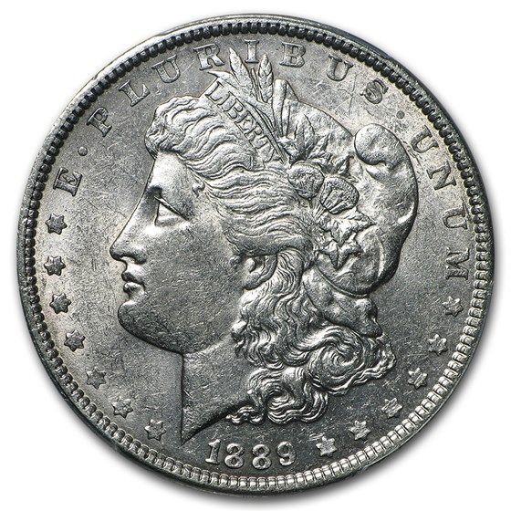 Lot 134: 1889- MS-60+ Morgan Dollar-Non Graded