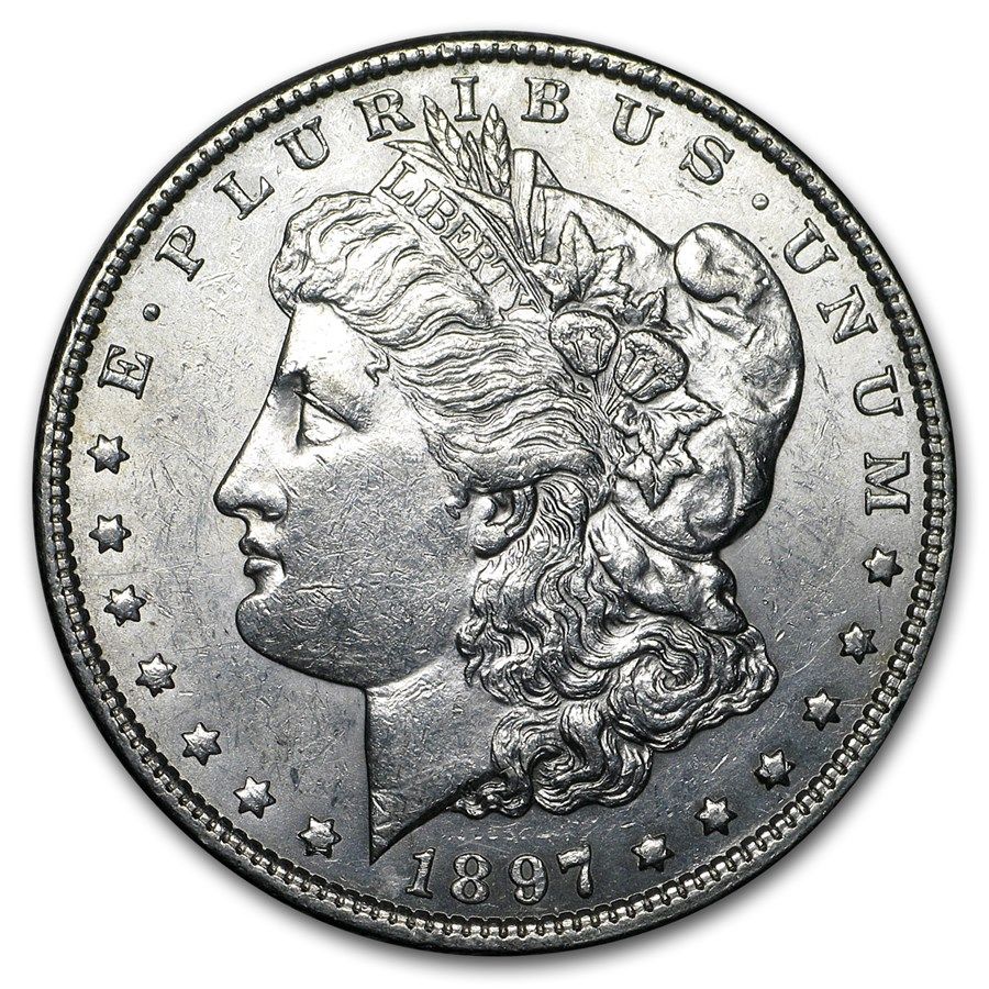 Lot 136: 1897- MS-60+ Morgan Dollar-Non Graded