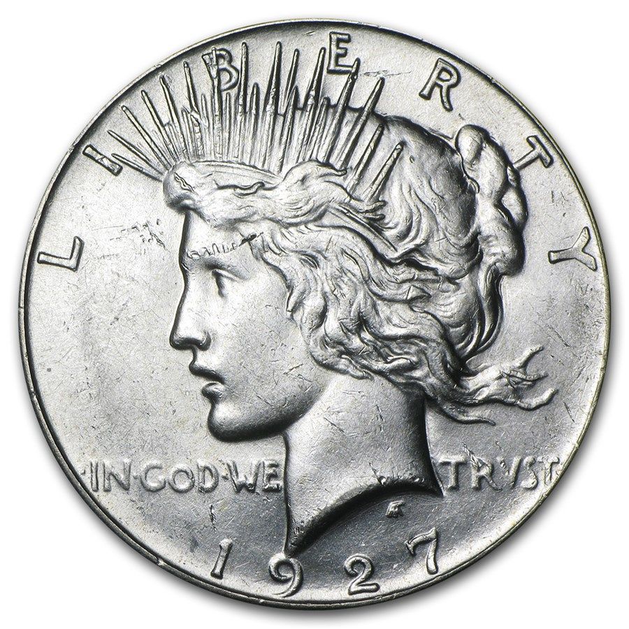 Lot 148: 1927- MS-60+ Peace Dollar-Non Graded