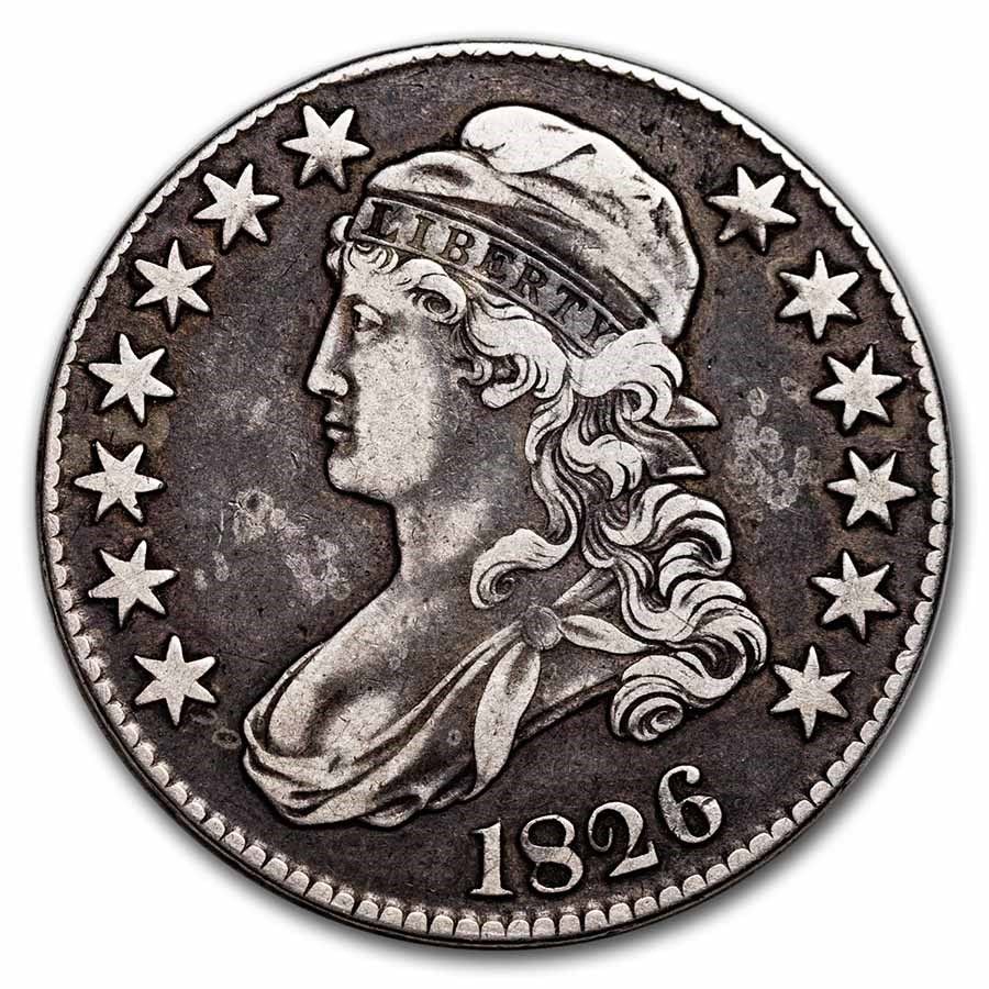 Lot 187: Bust Half Dollar Extra Fine 1826