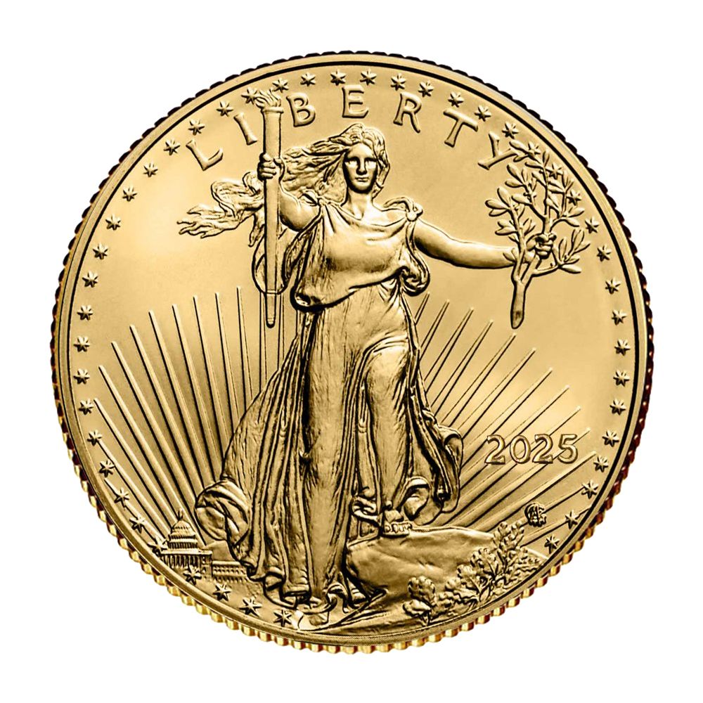 Lot 188: 2025 American Gold Eagle 1/4 oz Uncirculated