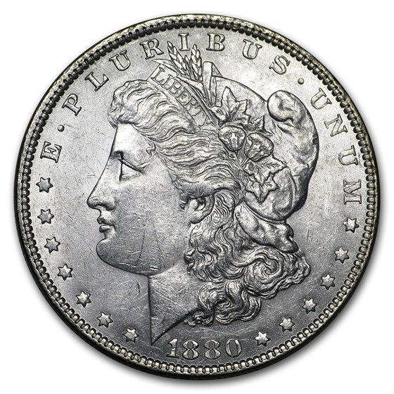 Lot 16: 1880- MS-60+ Morgan Dollar-Non Graded