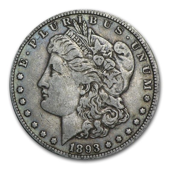Lot 53: Morgan Silver Dollar Very Fine Condition 1893