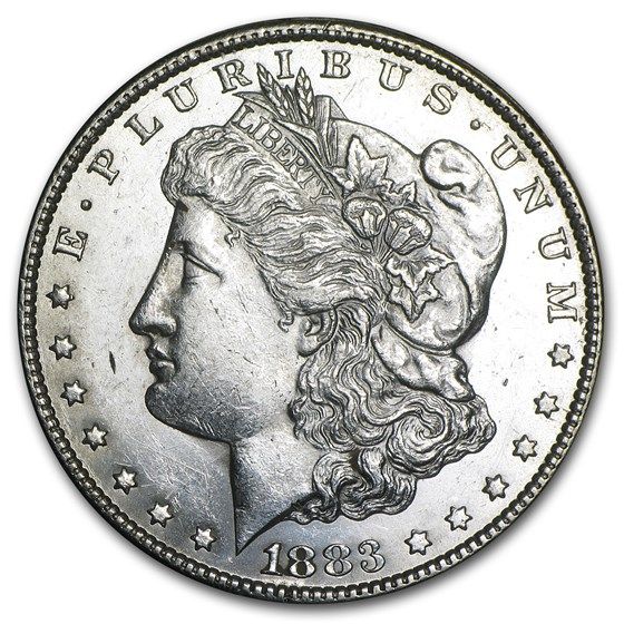 Lot 76: 1883-CC MS-60+ Morgan Dollar-Non Graded