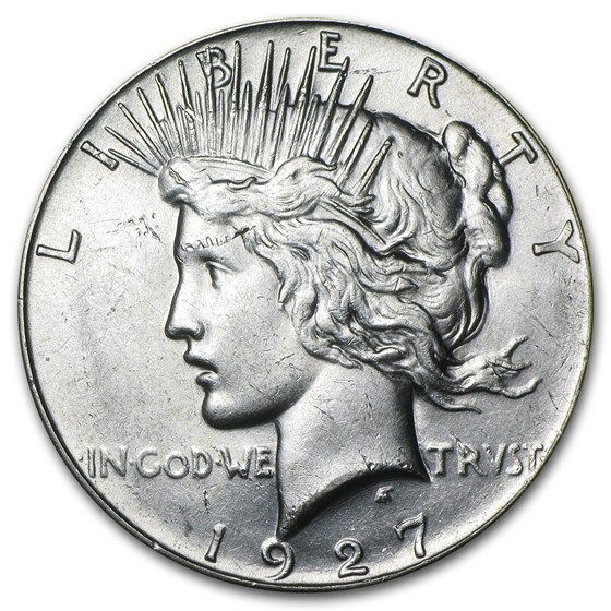 Lot 79: 1927- MS-60+ Peace Dollar-Non Graded