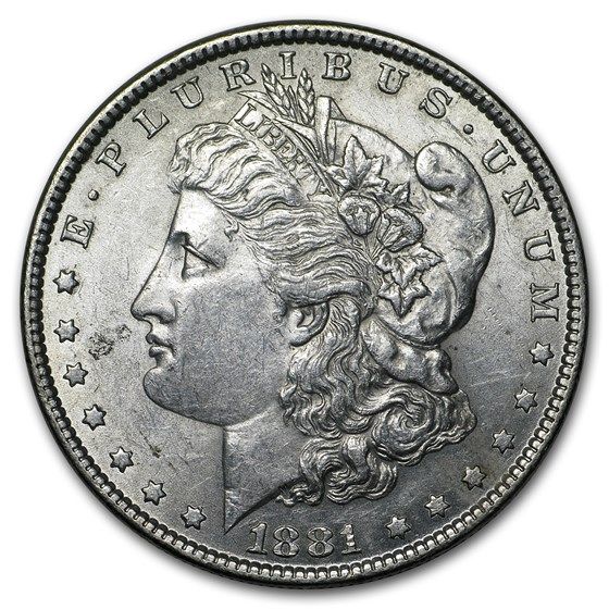Lot 91: 1881- MS-60+ Morgan Dollar-Non Graded