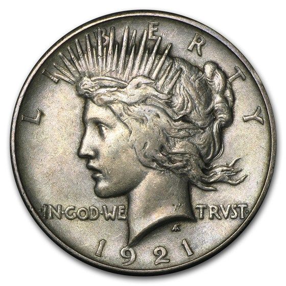 Lot 112: 1921- MS-60+ Peace Dollar-Non Graded