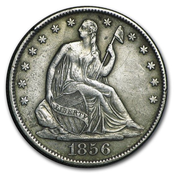 Lot 119: Seated Liberty Half Dollar Extra Fine 1856-O