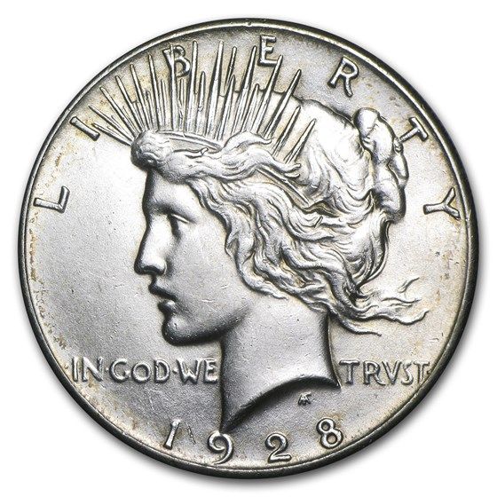 Lot 146: 1928- MS-60+ Peace Dollar-Non Graded