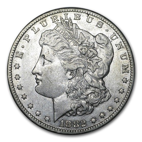 Lot 156: 1882-CC MS-60+ Morgan Dollar-Non Graded