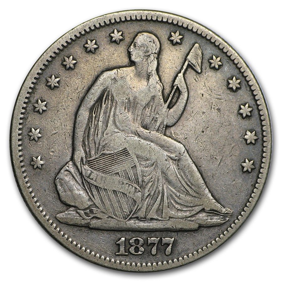 Seated Liberty Half Dollar Very Fine 1877-S