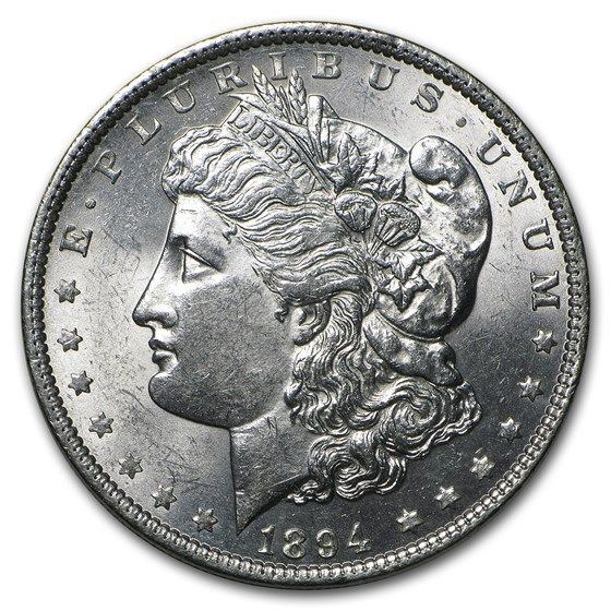 Lot 56: 1894- Morgan Dollar Cracked From Roll BU