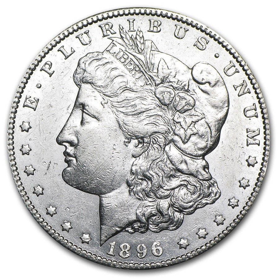 Lot 62: 1896- MS-60+ Morgan Dollar-Non Graded