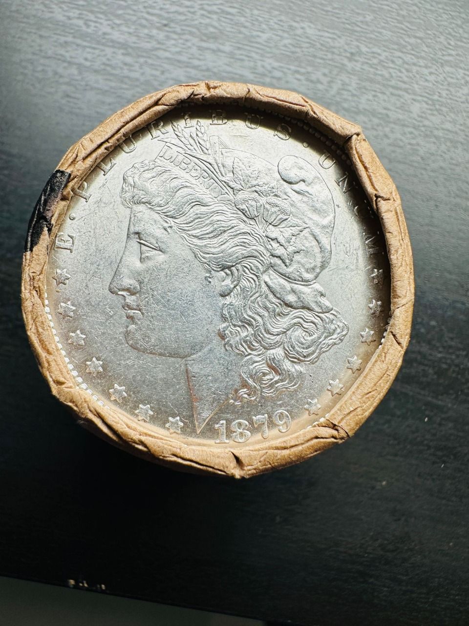 Lot 97: BU $10 Morgan Silver Dollar Roll 1879 & CC Ends
