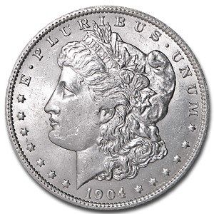 Lot 117: 1904-O MS-60+ Morgan Dollar-Non Graded