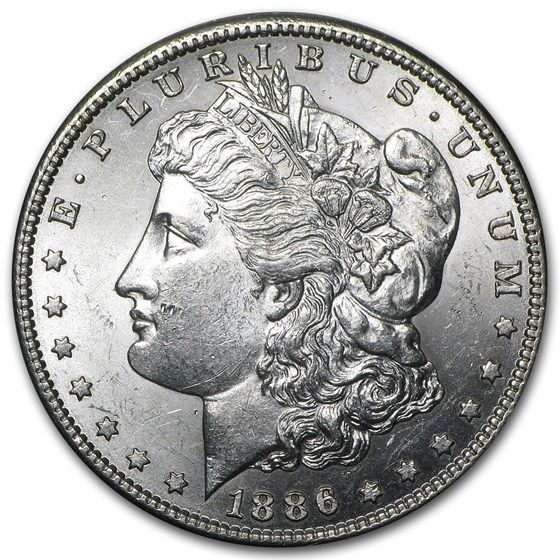 Lot 136: 1886-S Morgan Dollar Cracked From Roll BU