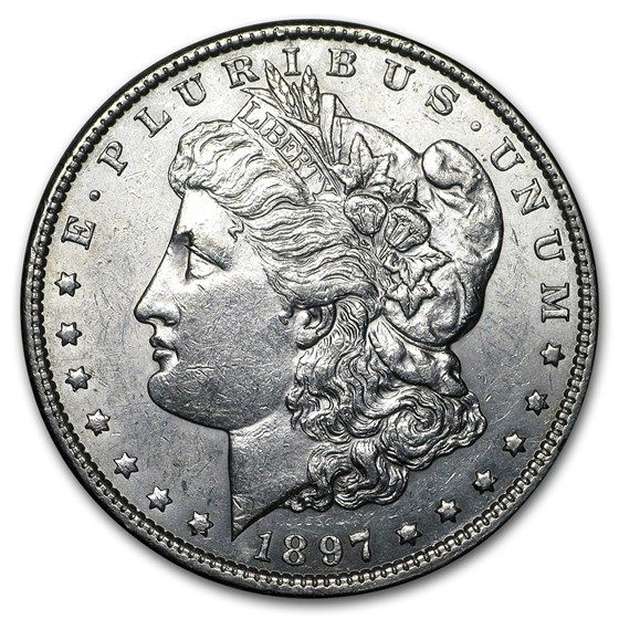 Lot 147: 1897- MS-60+ Morgan Dollar-Non Graded