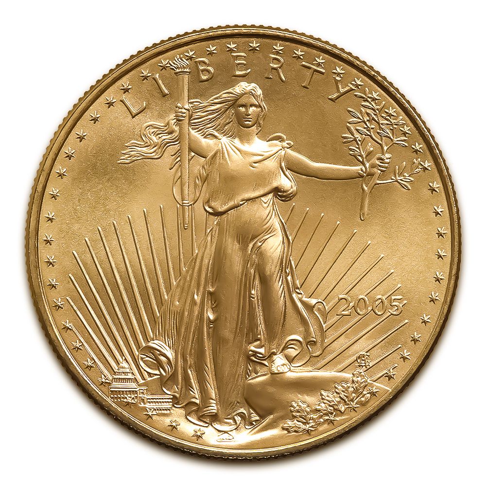 Lot 154: 2005 American Gold Eagle 1/4 oz Uncirculated