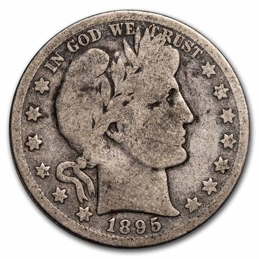 Lot 167: Barber Half Dollar About Good Condition 1895-O