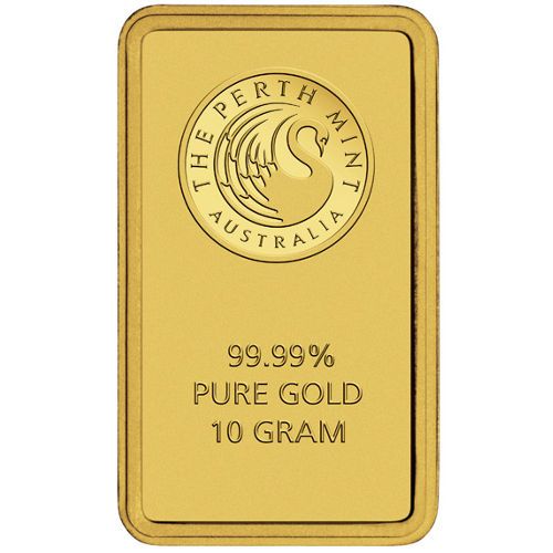 Lot 198: 10 Gram Perth Mint Gold Bar (New w/ Assay)