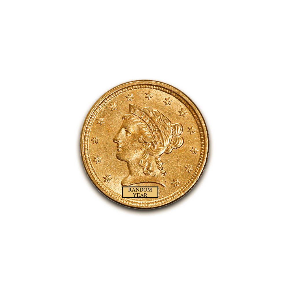 Early Gold Bullion $2.5 Liberty Almost Uncirculated